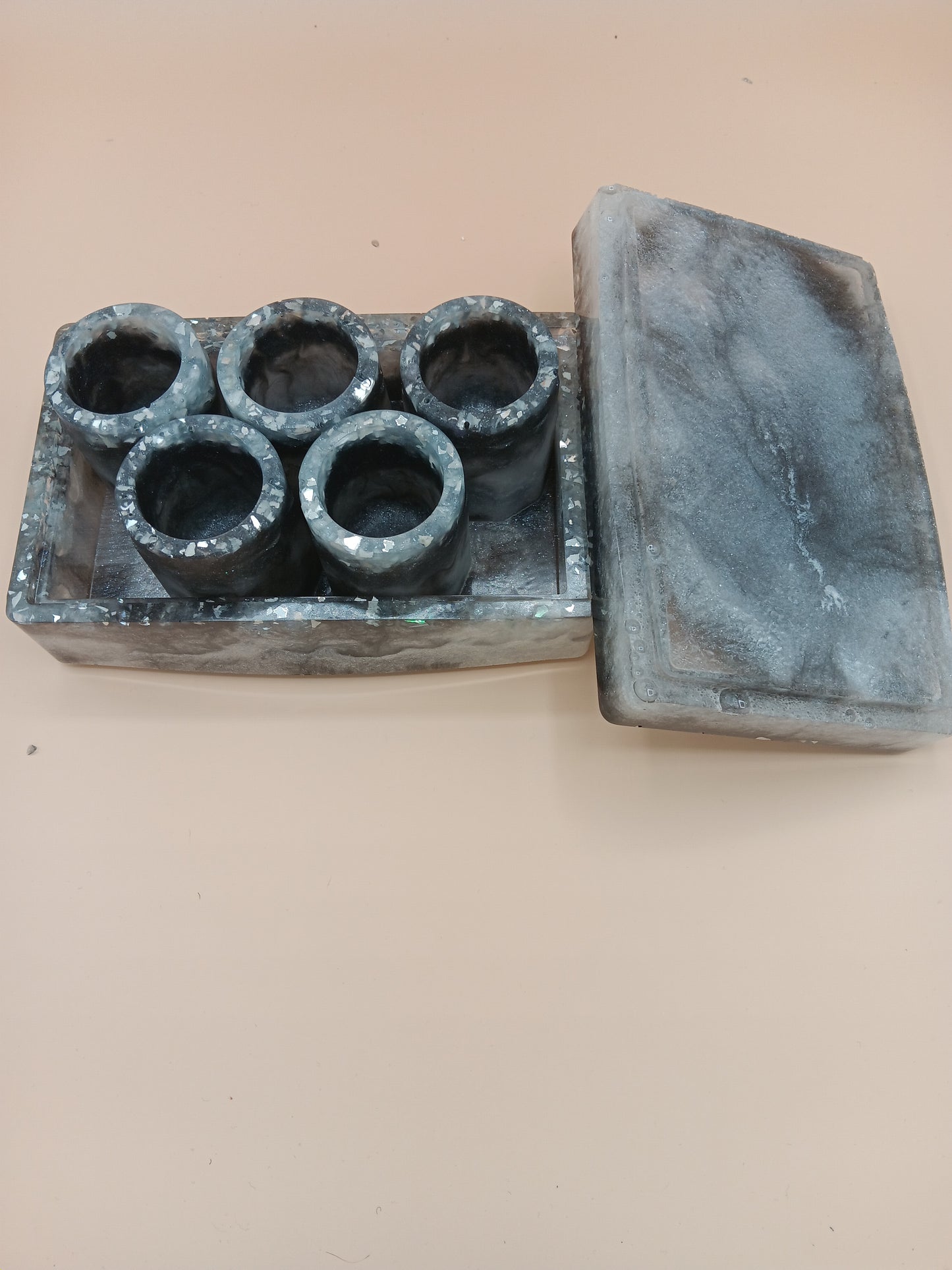 5 Piece Shot Glasses with Case