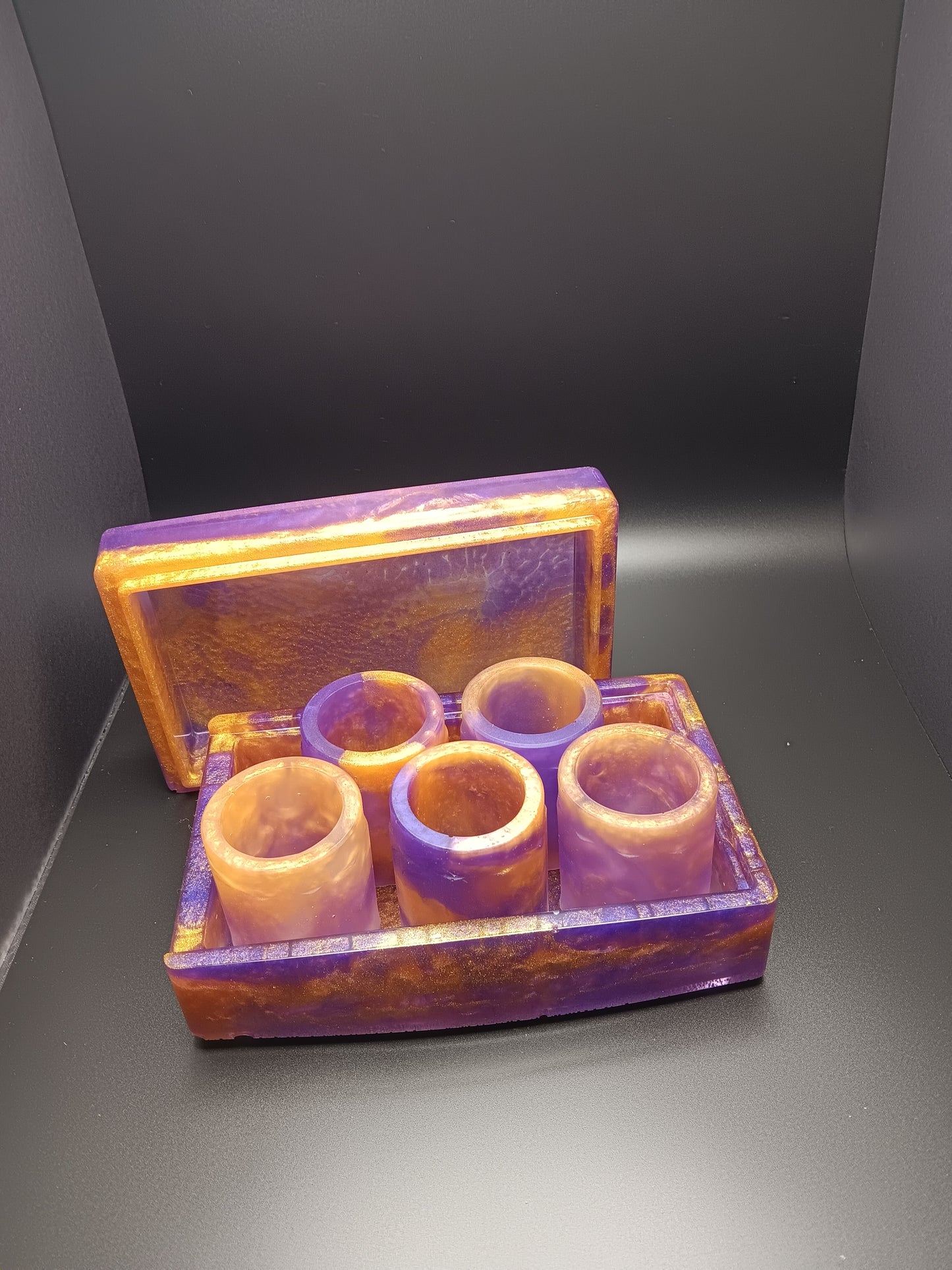 5 Piece Shot Glasses with Case