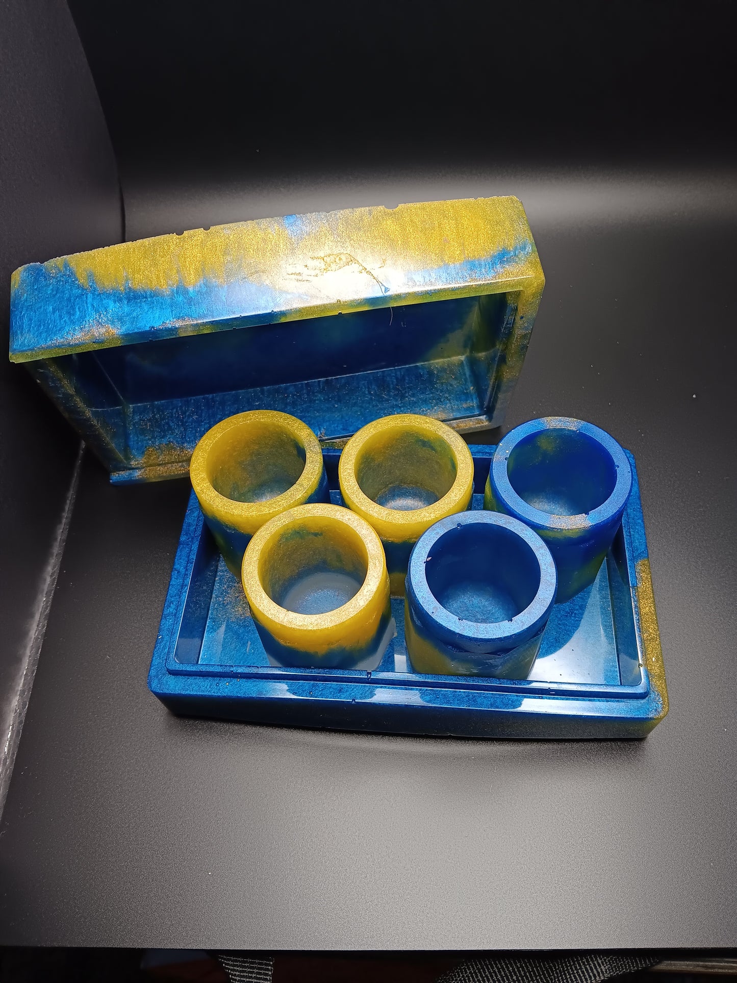5 Piece Shot Glasses with Case