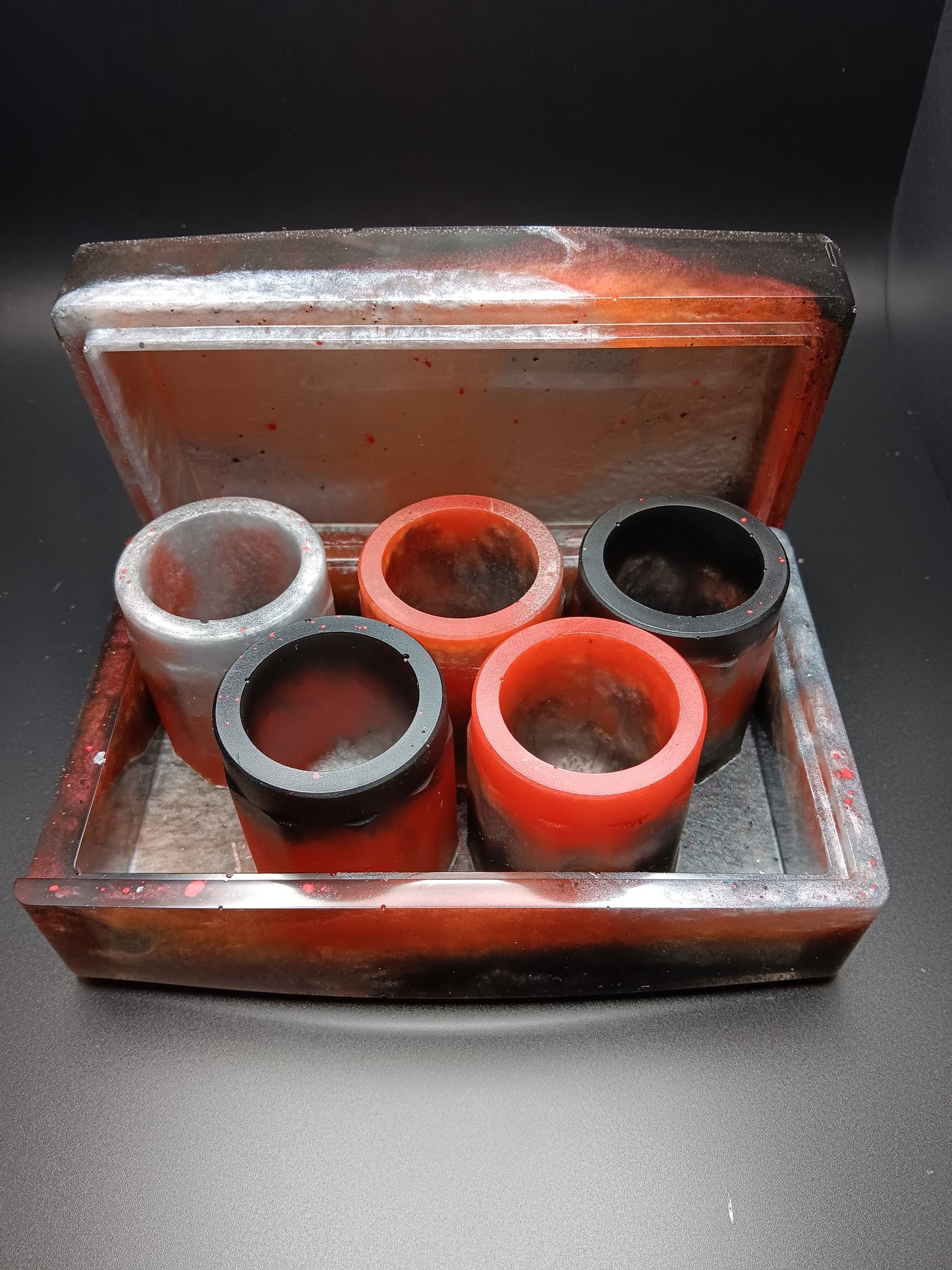 5 Piece Shot Glasses with Case