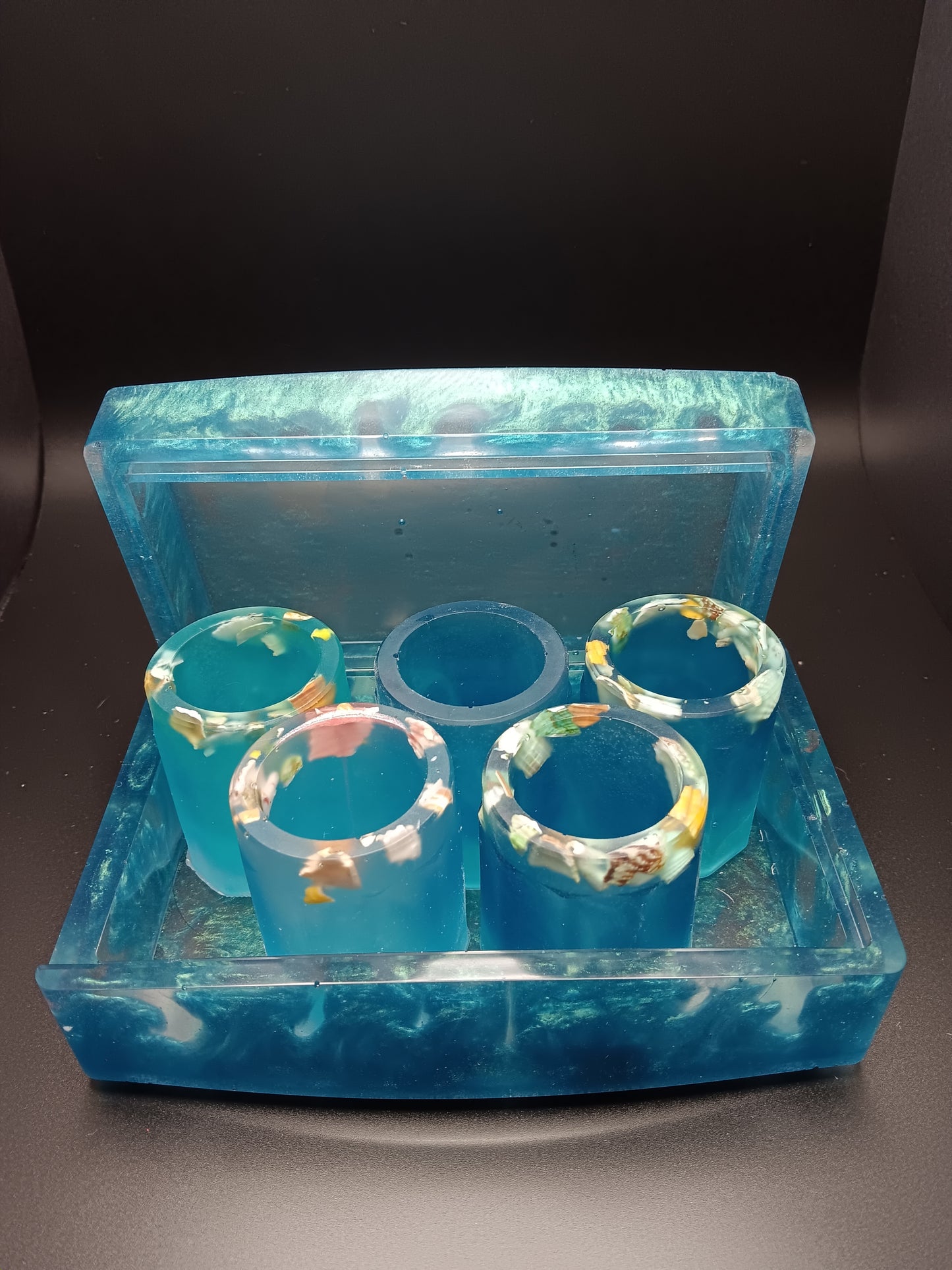 5 Piece Shot Glasses with Case